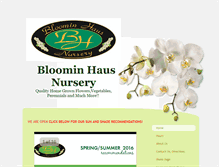 Tablet Screenshot of bloominhaus.com